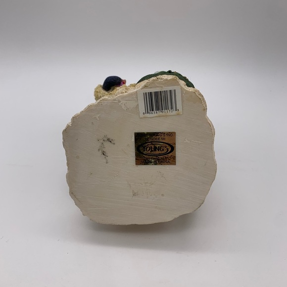 YOUNGS INCORPORATED Christmas Santa With Reindeer & Toys Statue Figurine 8.5” - Picture 10 of 12